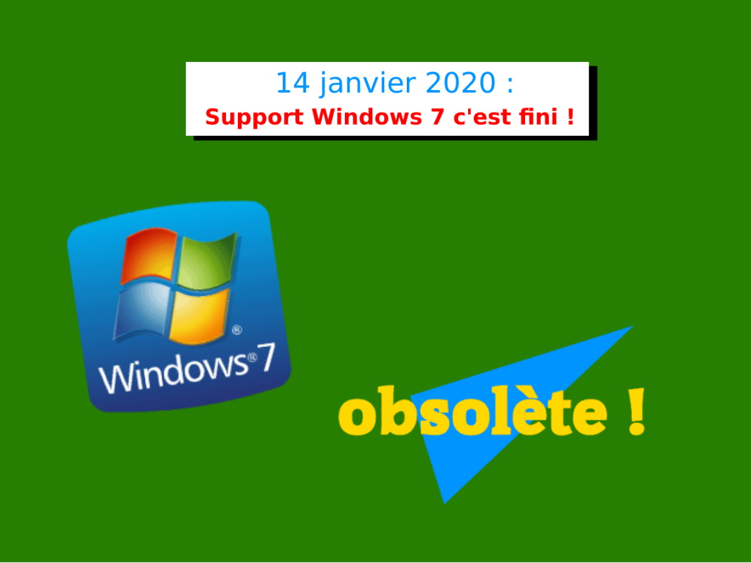 14 janvier 2020 – Windows 7 s’arrête ?